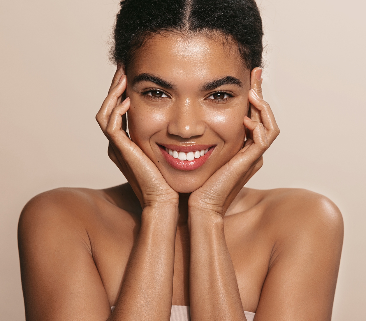 Smiling african american woman Smiling african american woman