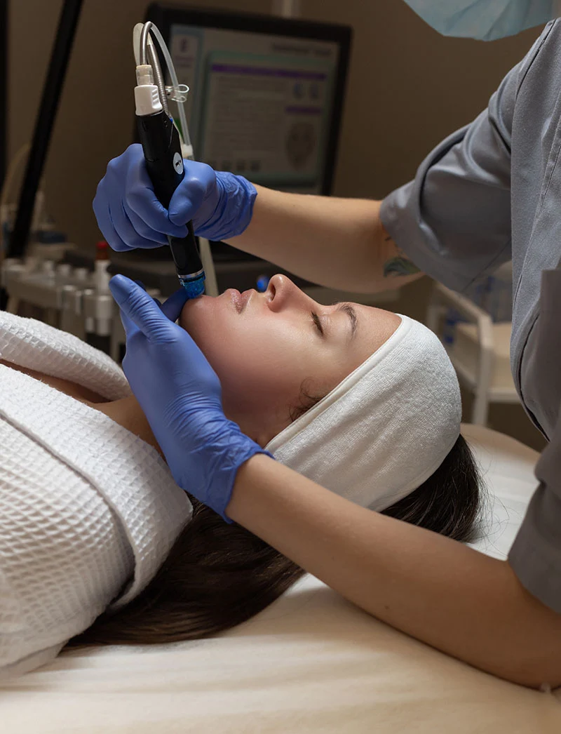 Professional skin treatment. Professional skin treatment.